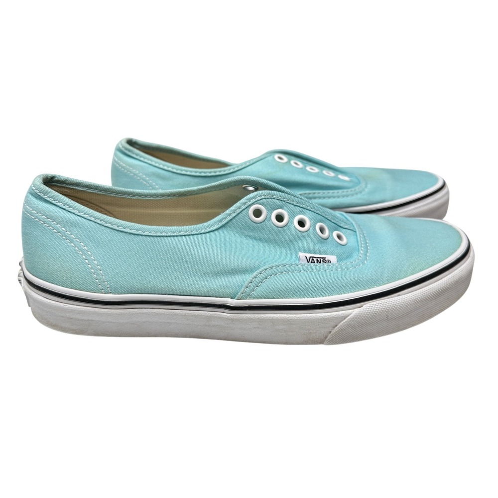 VANS Off The Wall Low Canvas Skate Shoes Womens 8.5 Mens 7 Mint NO LACES